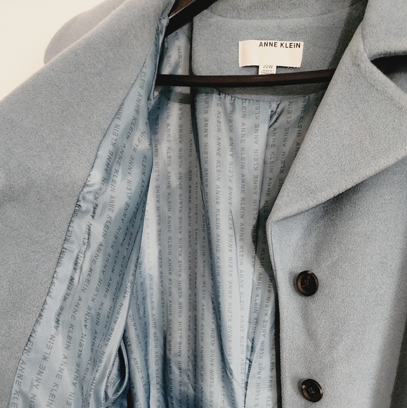 [22] NWT Anne Klein Cashmere Blend Lined Coat - Picture 9 of 11